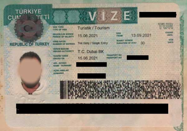 Turkey Visa Application Process